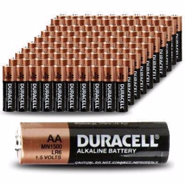 Duracell LR06/AA 120 styk Alkaline PLUS batterier